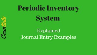 Inventory Journal Entries Example  Periodic Inventory System [upl. by Annej]