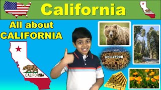 CALIFORNIA  Learn 50 States of the USA  Learn About California  Interesting and Fun Facts [upl. by Anairuy631]