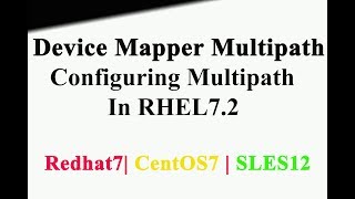 Configure Multipath In Redhat Enterprise Linux Server 7  Native Maltipathing  RHEL 7 CentOS7 [upl. by Herriott]