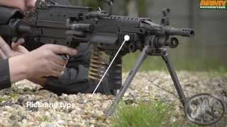 FN Minimi Mk3 FN Herstal 556mm 762mm light machine gun Milipol 2013 internal state security exhibi [upl. by Haidabej]