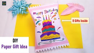 Cute Paper Gift Ideas  DIY Birthday Pack  Handmade Gifts  Craft Stack [upl. by Slyke]