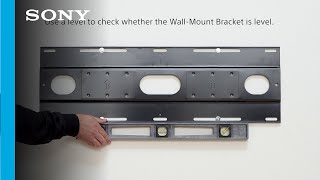 Setup Guide  How to wall mount your Sony BRAVIA OLED MASTER SERIES A9G TV with the Sony mount [upl. by Terrie230]