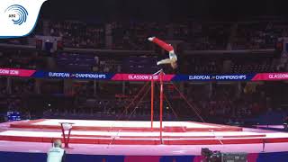 Andreas BRETSCHNEIDER GER  2018 Artistic Gymnastics Europeans qualification high bar [upl. by Kiersten]