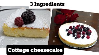 COTTAGE CHEESE CAKE  3 INGREDIENTS  shorts [upl. by Isaiah]