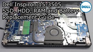 Dell Inspiron 153505  M2 SSD 25quot HDD RAM and Battery UpgradeReplacement Guide [upl. by Eniledgam]