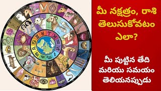 మీ నక్షత్రంమీ రాశి nakshatralu rasulu in telugu [upl. by Leiria415]