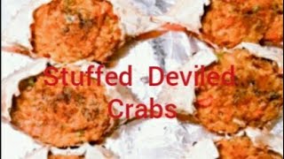 Making Stuffed Deviled Crabs [upl. by Llemar297]