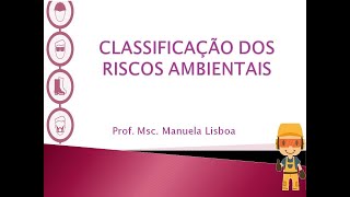 Aula 5  Classificação dos Riscos Ambientais [upl. by Nylanaj577]