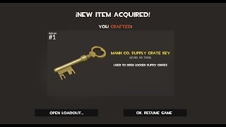 How to Craft a Mann Co Supply Crate Key in TF2 [upl. by Eijneb]