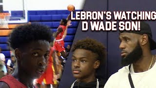 LeBron amp Bronny WATCH Zaire Wade INSANE POSTER amp GAMEWINNER inFront of Dwyane Wade [upl. by Oigolue854]