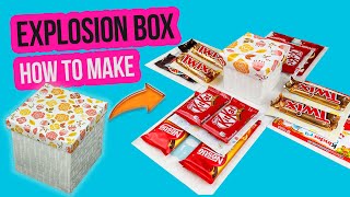 Explosion box DIY  How to make CHOCOLATE EXPLOSION BOX [upl. by Attenaj]