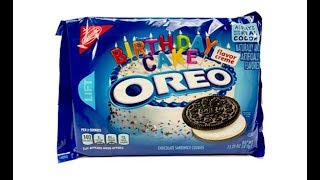 Birthday Cake Oreos Unwrapping [upl. by Yesnikcm413]