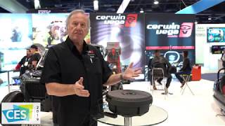 Cerwin Vega puts a Subwoofer in your SPARE TIRE at CES 2019  VPAS12ST [upl. by Mayfield702]