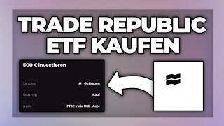 Trade Republic ETF kaufen und verkaufen  Tutorial [upl. by Deegan]