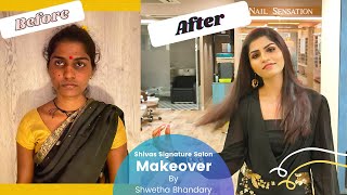 Makeover at Shivas Signature Salon  By Shwetha Bhandary [upl. by Cirred]