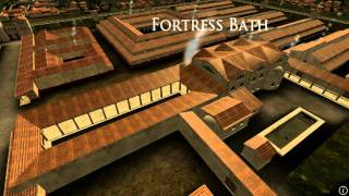 Animation of ancient Roman Fort in Caerleon Wales [upl. by Naed]