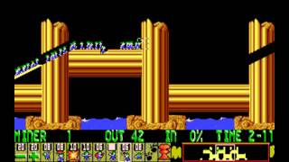 Lemmings PC  Level 30 Tricky The Crankshaft [upl. by Eelinnej145]