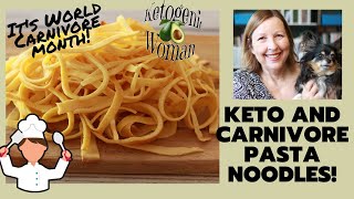 Keto Pasta Noodles  4 Ingredient No Flour Keto Noodles Suitable for Carnivore Diet [upl. by Imena201]