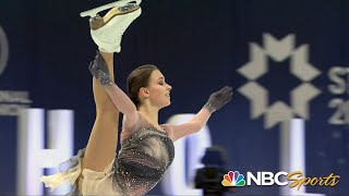 At 16 Anna Shcherbakova captures title at 2021 World Figure Skating Championships  NBC Sports [upl. by Asela457]