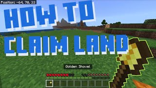 Public Bedrock And Java Minecraft SMP Claiming Land Tutorial [upl. by Littlejohn]