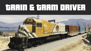 TRAIN amp TRAM DRIVER 225MPH TRAINS  GTA 5 PC Mods [upl. by Irabaj]