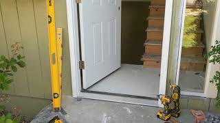 Jeld Wen Front Door Installation  Really crappy products and craftsmanship PART 1 [upl. by Sueaddaht]