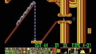 Lemmings PC  Level 25 Tricky Cascade [upl. by Ynot6]