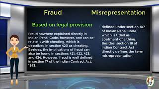 What is Difference Between Fraud amp Misrepresentation [upl. by Semmes]