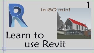 Revit  Complete Tutorial for Beginners  Learn to use Revit in 60 minutes  Part 1 [upl. by Ettelloc]