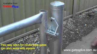 Gate Latch 2 way for round pipe and square [upl. by Uzial]