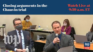 Closing arguments in the Derek Chauvin trial  419 FULL LIVE STREAM [upl. by Balf]