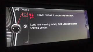 2011 BMW 528I Driver Restraint System Malfuction [upl. by Oneida]