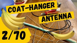 HAM RADIO The Coat hanger Antenna 2m70cm dipole [upl. by Gothurd]