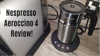 Nespresso Aeroccino 4 Milk Frother Review  Worth upgrading from the Aeroccino 3 [upl. by Sonaj548]