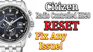 RESET Citizen Eco Drive Radio Controlled H820 Fix most common issues [upl. by Eltsyrhc]