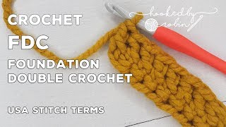 Crochet Chainless Foundation Double Crochet  FDC [upl. by Ruford]