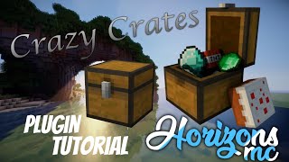 Crazy Crates Minecraft Plugin Tutorial [upl. by Johnnie]