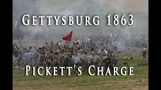 Civil War 1863  Gettysburg Picketts Charge [upl. by Rudiger]