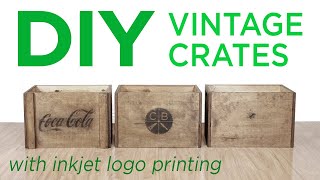 DIY Vintage Crates  10 [upl. by Lehrer888]