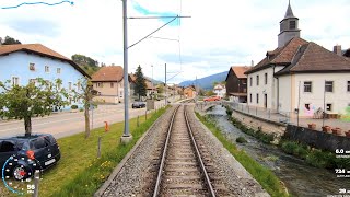 ★ 🇨🇭Scenic cab ride SoncebozSombeval  Moutier  Solothurn Switzerland 052019 [upl. by Akiemehs]