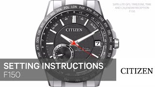 Citizen Watch Setting Instructions — F150 [upl. by Aketahs]