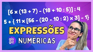 EXPRESSÕES NUMÉRICAS 02 \Prof Gis [upl. by Brace]