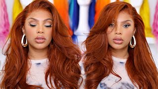 FROM BLACK TO GINGER HAIR TUTORIAL  WIG TRANSFORMATION [upl. by Bravin968]