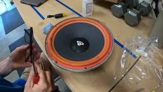 Vintage Cerwin Vega Speaker Foam Surround Replacement and Restoration [upl. by Accebor]