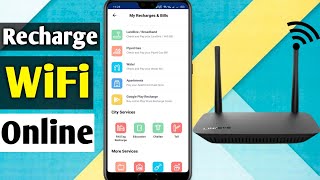 How to Recharge WiFi Online Using Phone  WiFi ko Recharge Kaise Kare  WiFi Monthly Plan [upl. by Mary]