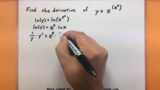 Calculus  How to do logarithmic differentiation [upl. by Regor911]