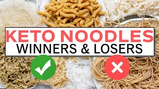 Testing 7 KETO NOODLE Brands against Sauces [upl. by Neil]