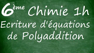 Equations de polyaddition [upl. by Terchie983]