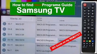 How to find my Program Guide on my Samsung TV [upl. by Lardner]