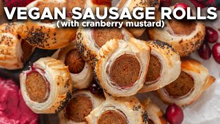 VEGAN SAUSAGE ROLLS  Quick and Easy Appetizer [upl. by Granese]